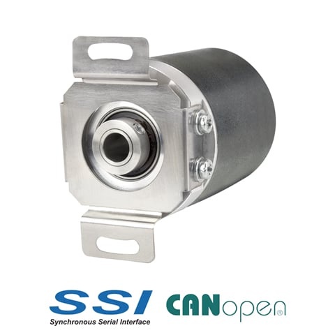 Absolute Blind Hollow Bore Encoder | CANopen Interface | SSI Interface